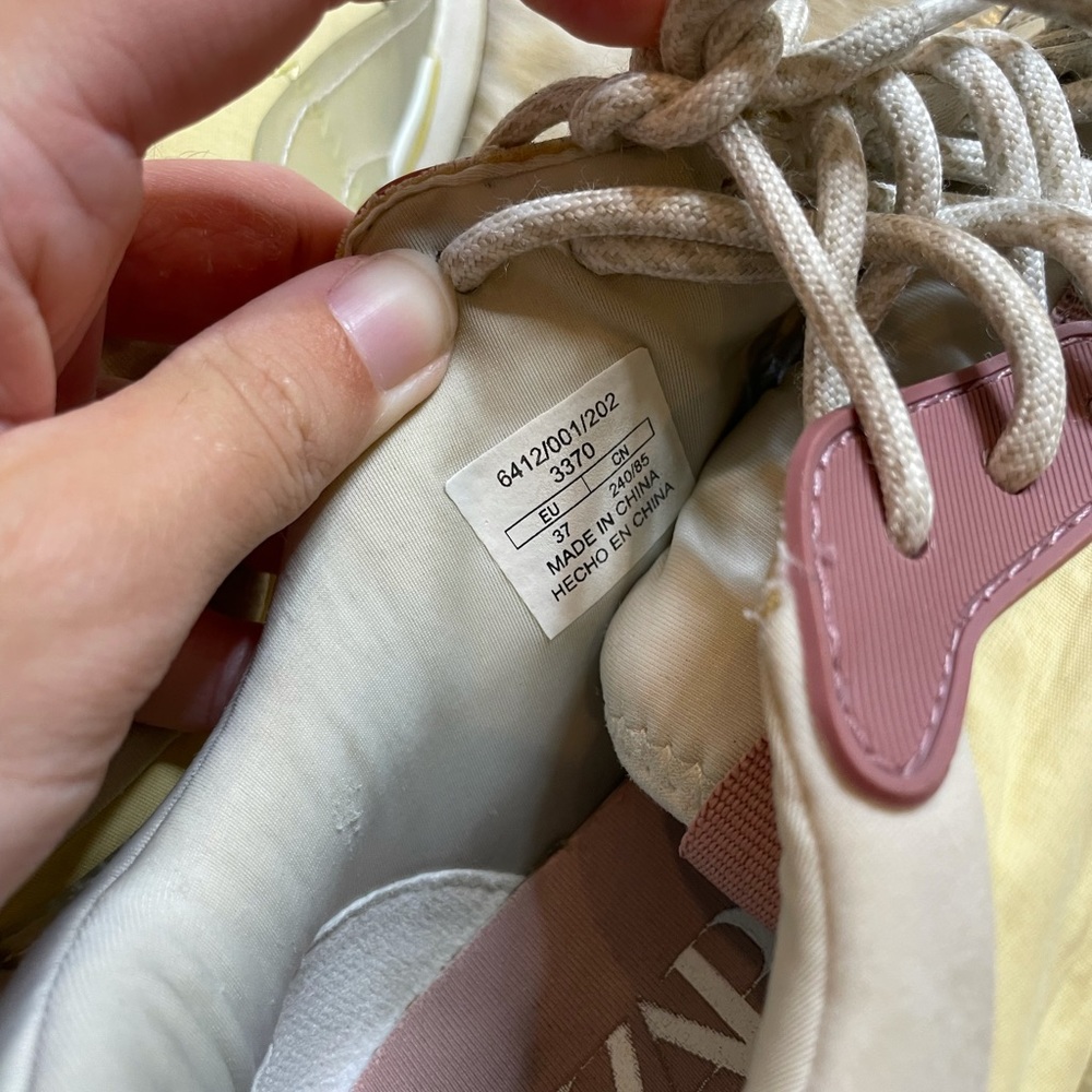Zara pink yellow fashion sneakers - Picture 4 of 6